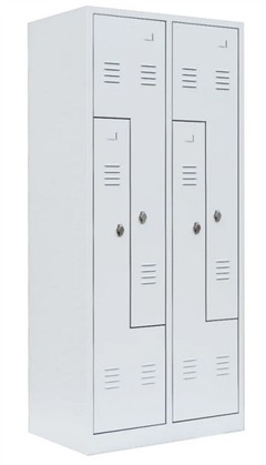 Z-Spinde mit blauen Türen